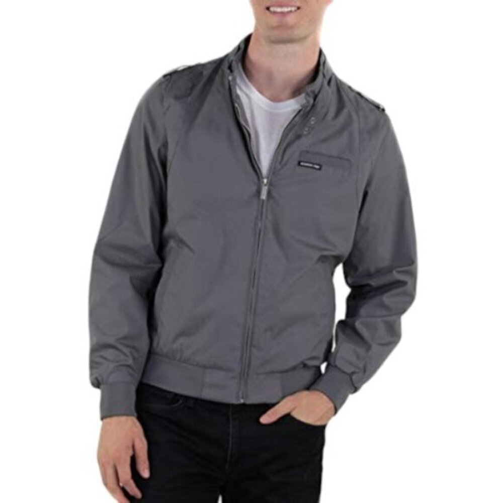 Men's Members Only Original Iconic Racer Light Jacket Slim Fit Size Large EUC